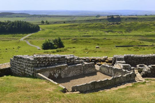 Ruins in countryside