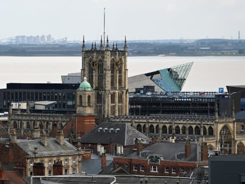 Aerial view of Hull