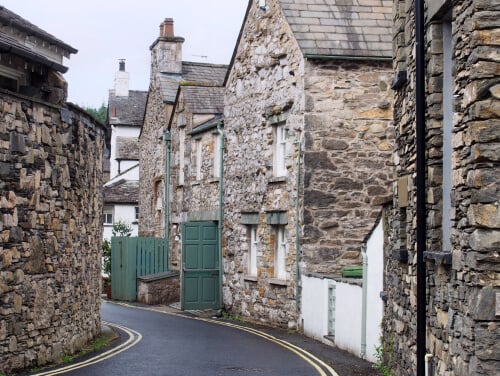 Village street in Cartmel