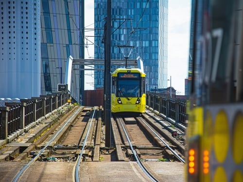 Manchester trams incoming