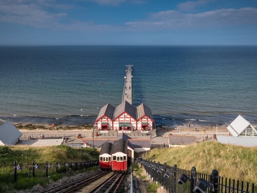 View of Saltburn pier 