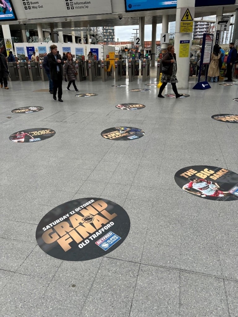 floor vinyls at Manchester Victoria