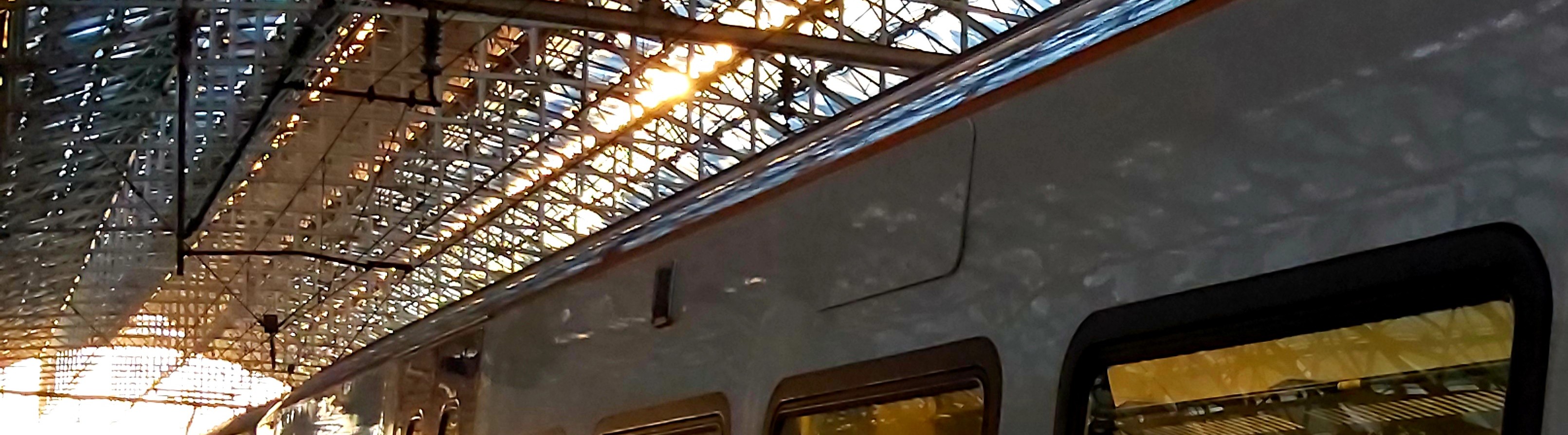 Northern train stationed at Manchester Piccadilly