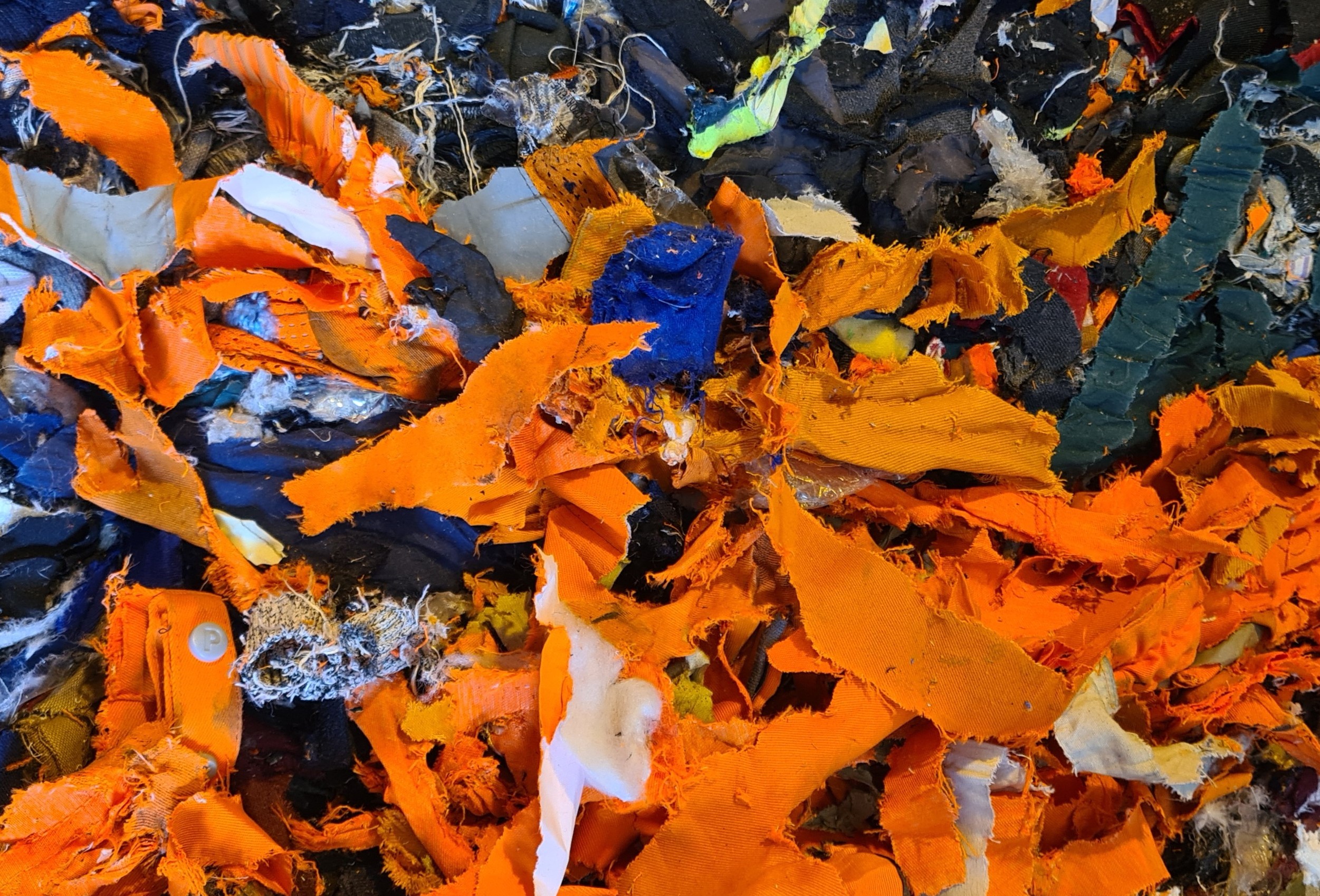 image-shows-shredded-hi-vis-clothing-at-avena-facility