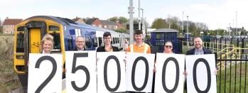 Northumberland Line milestone n3wpz-lroeu-lvojy-1cqwd-vhzb4