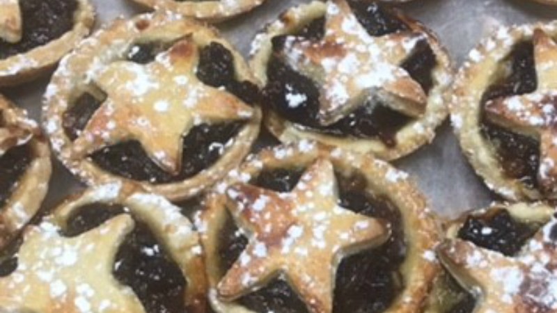 Charity mince pies