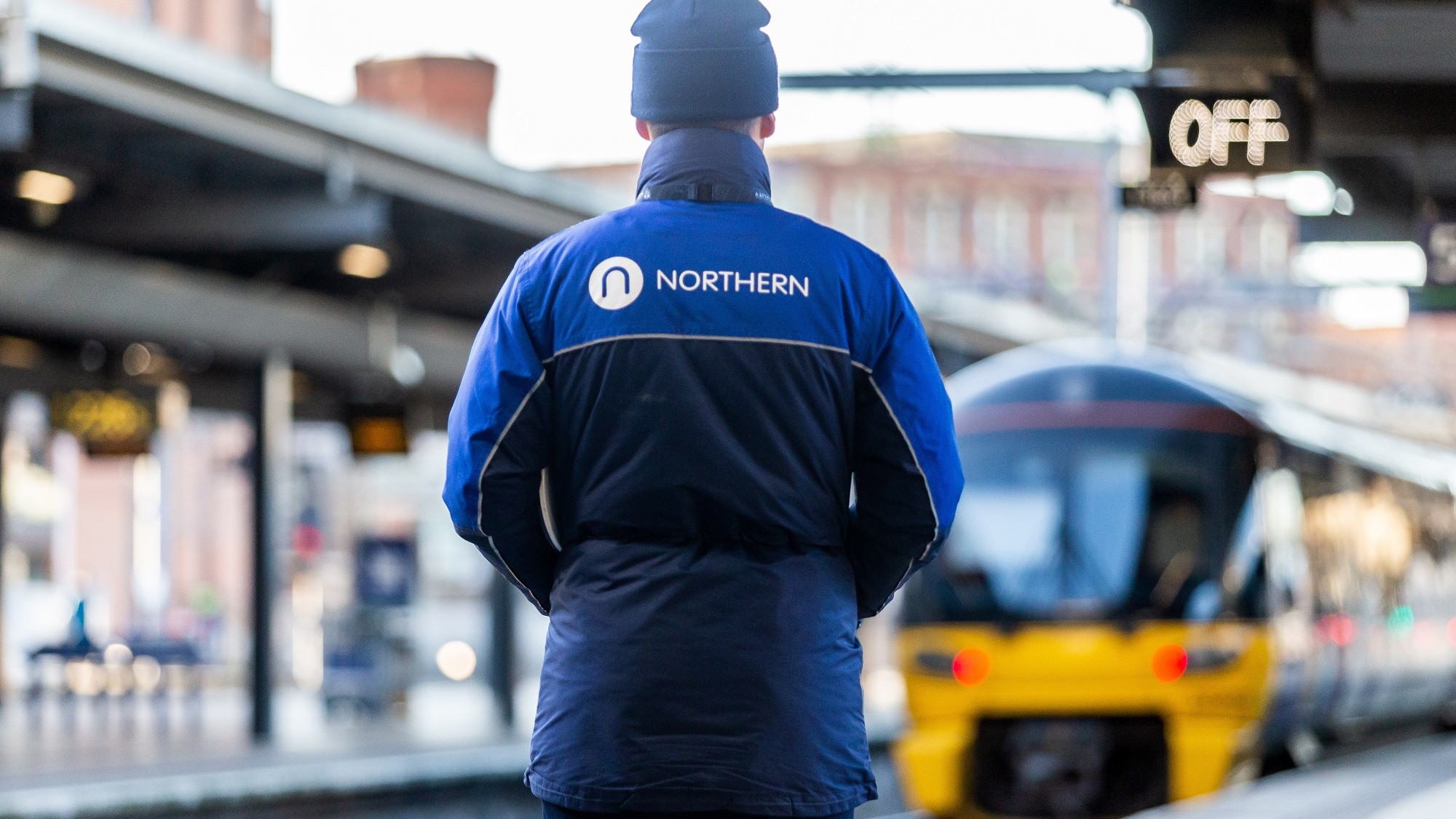 Image shows Northern employee on platform