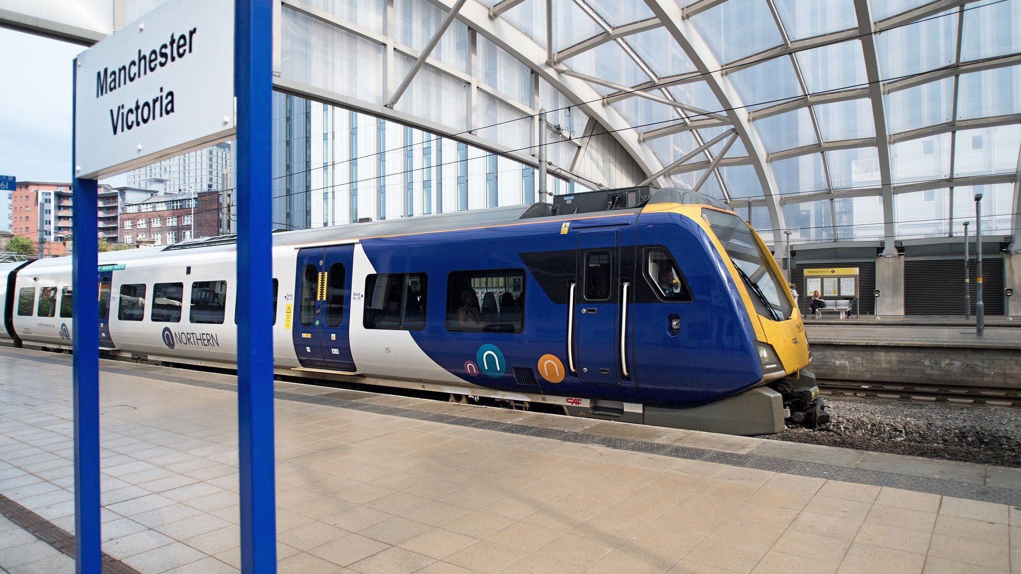 Image shows Northern service at Manchester Victoria