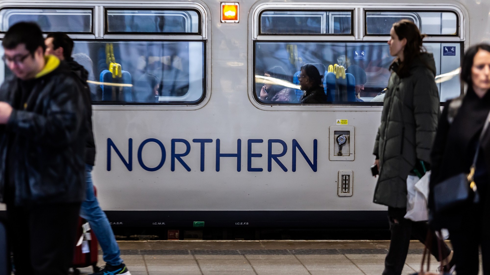 Image shows Northern service with customers on-aboard