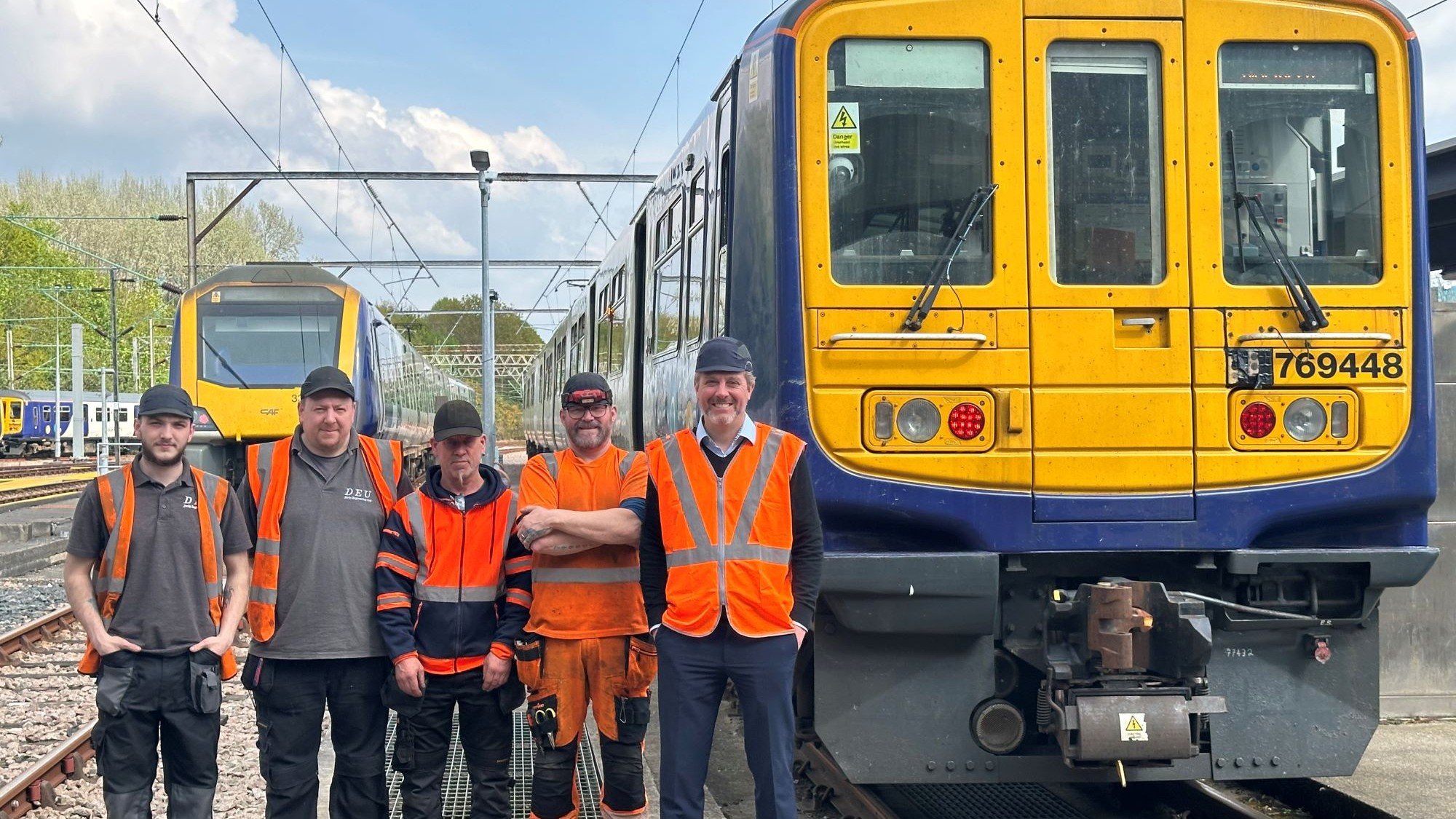 Image shows left to right Scott Simpkin, Stuart Coombes, Adrian Willis, Garry Heads and William Edwards