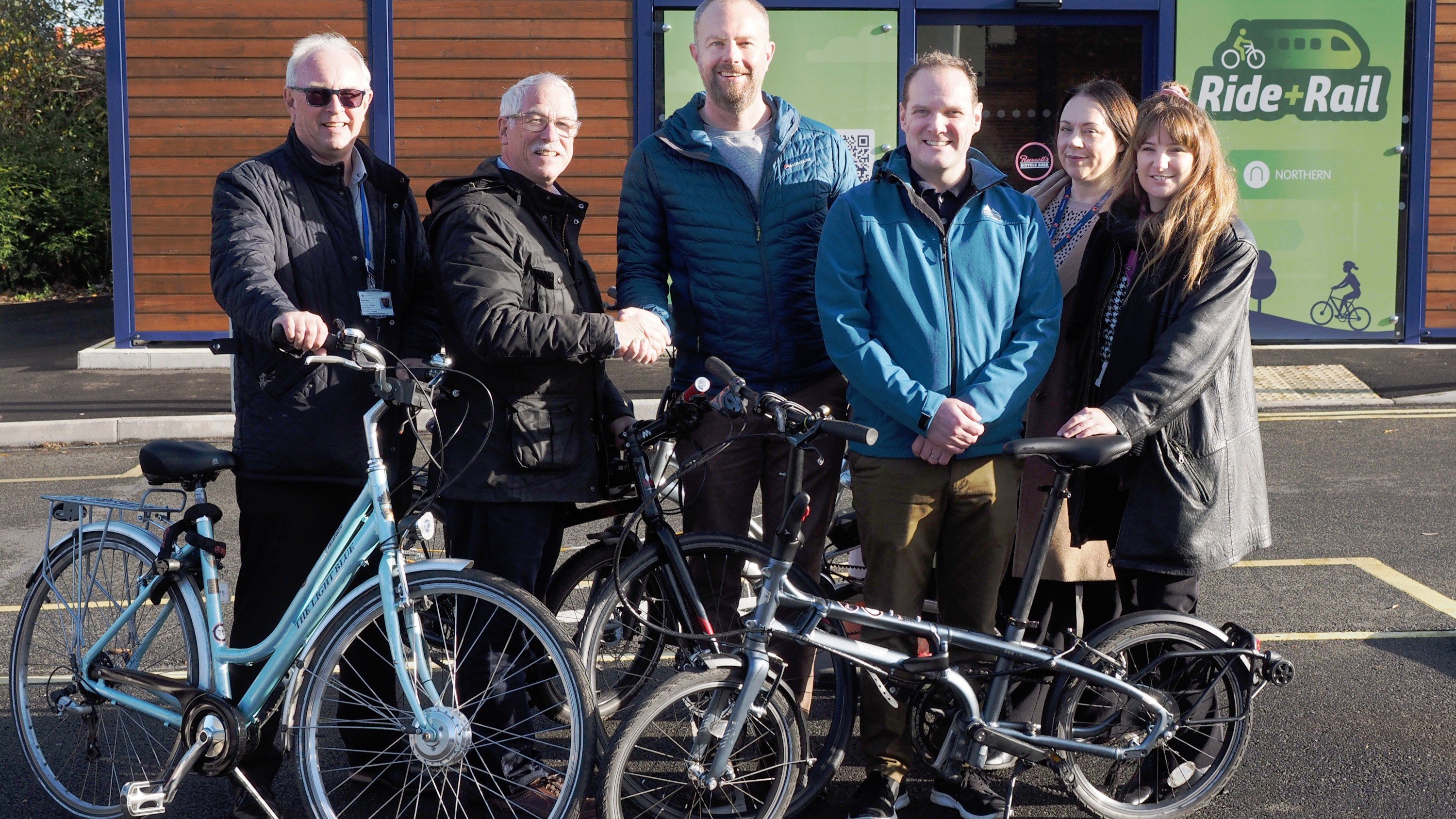 This image shows the opening of the new cycle hub (2)