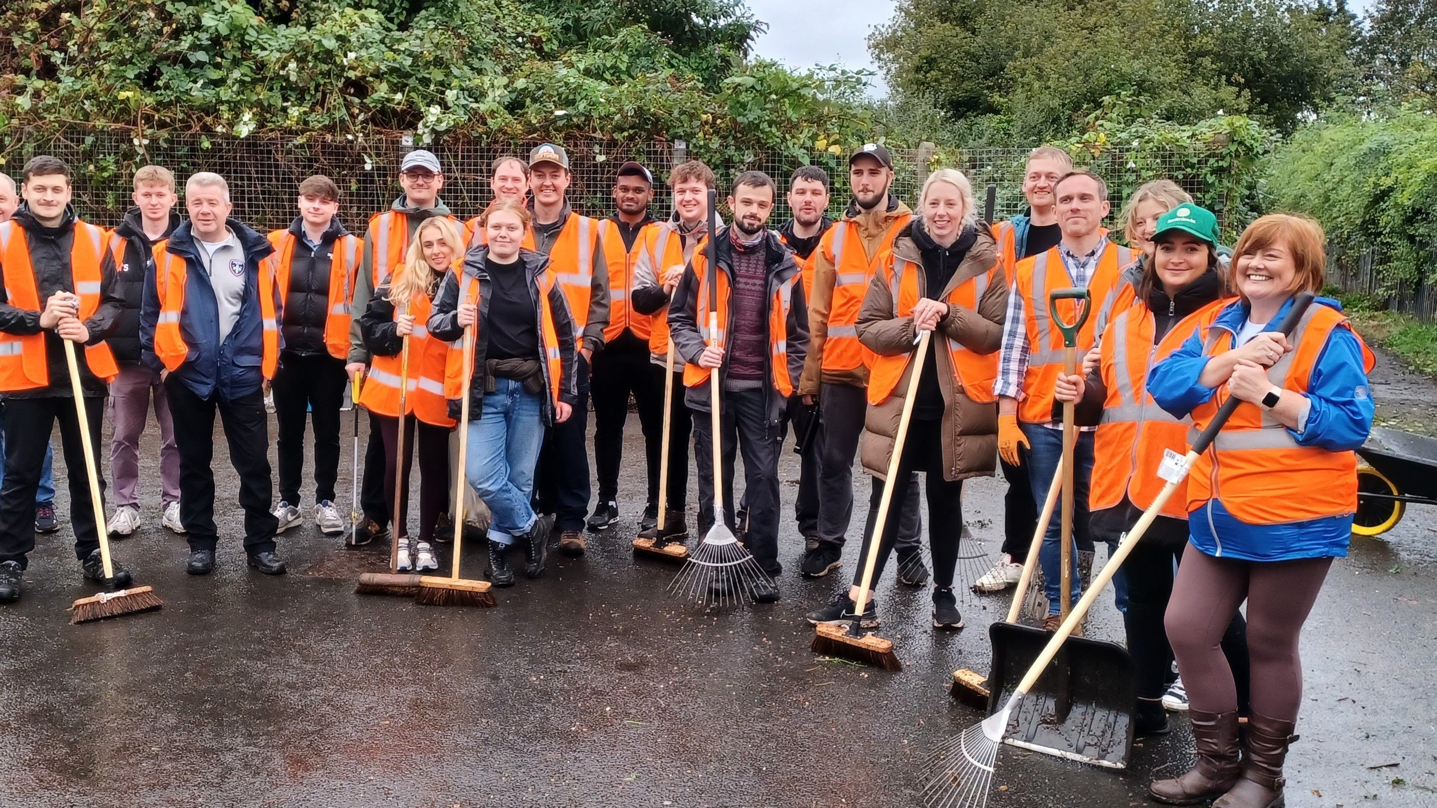 This image shows volunteers at Headlingley