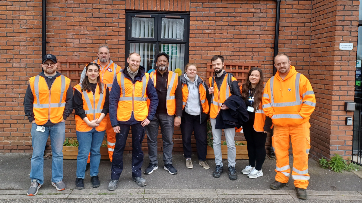 Volunteers at Burley Park Station